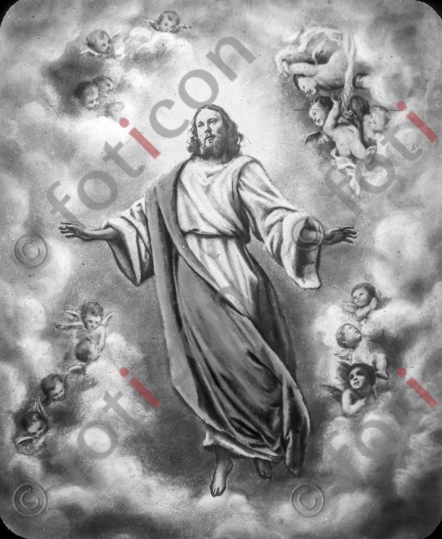 Christi Himmelfahrt | Ascension Day - Foto foticon-simon-105-100-sw.jpg | foticon.de - Bilddatenbank für Motive aus Geschichte und Kultur
